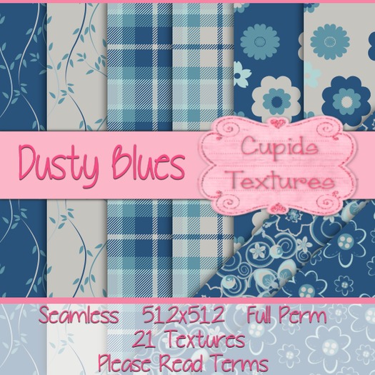 *Cupids Textures * 21 DUSTY BLUES