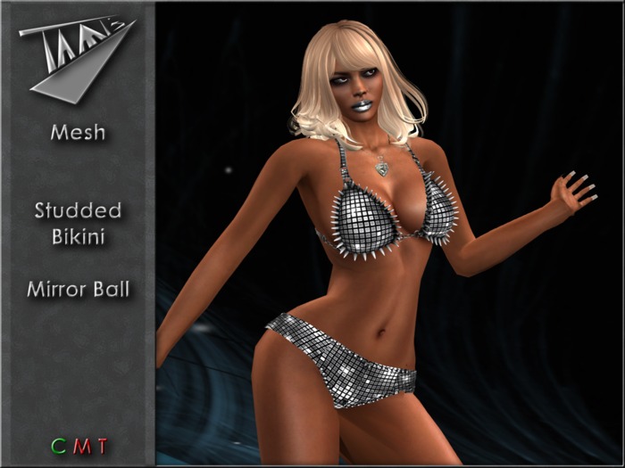 Tami's Fashion - Studded Bikini - Mirror Ball