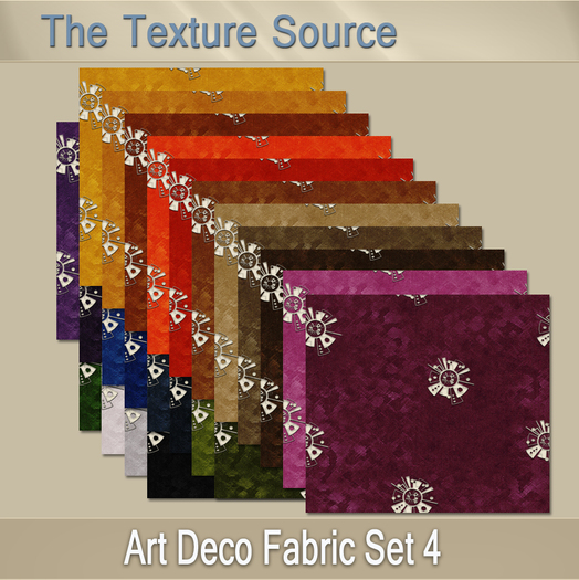~TTS~ Art Deco Fabric Set 4