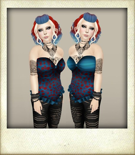 PunkD HolyPopArt Corset