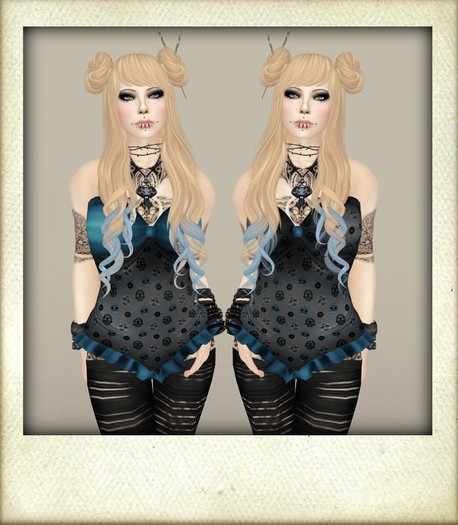 PunkD Steel Skull Corset