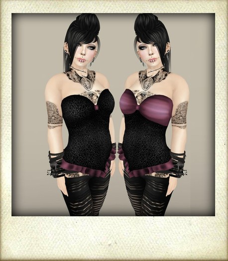 PunkD Pink Kitten Corset