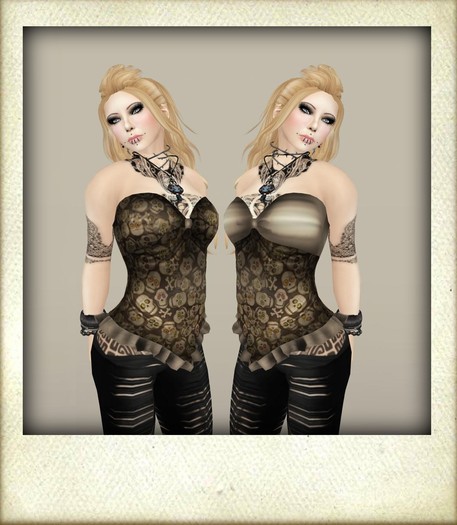 PunkD HolyPopArt Corset
