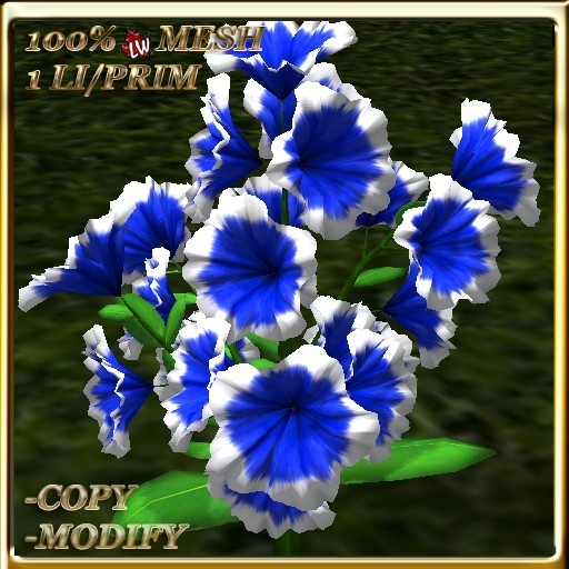 LW_ Potted Coleus Plant Mesh - Blue 1