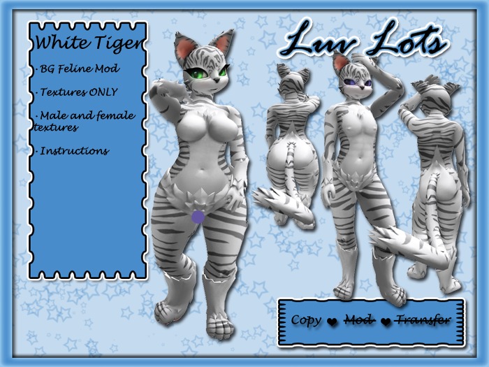 [BG Feline] - White Tiger Mod