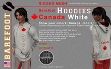 Barefoot Hoodies / White Canada Rigged MESH Hoodie