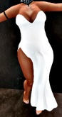 WHITE MERMAID DRESS