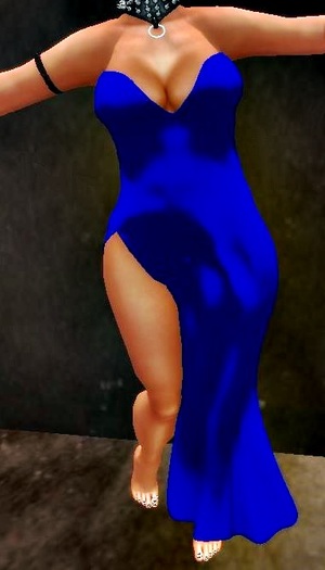 ROYAL BLUE MERMAID DRESS