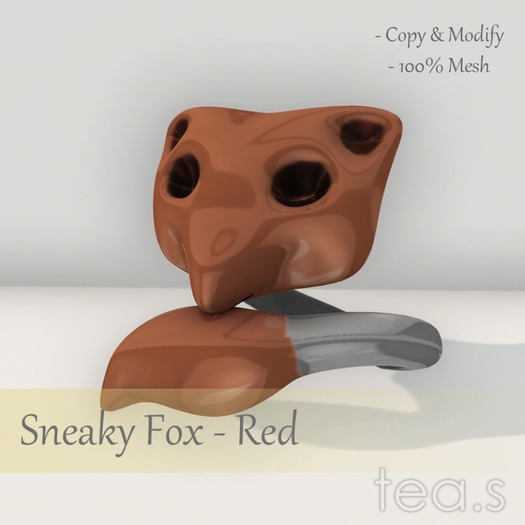 [tea.s] Sneaky Fox Ring - Red