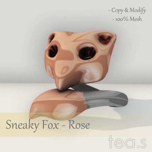 [tea.s] Sneaky Fox Ring - Rose