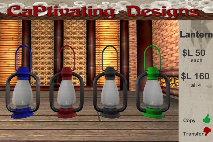 CaPtivating Lantern Red /crated