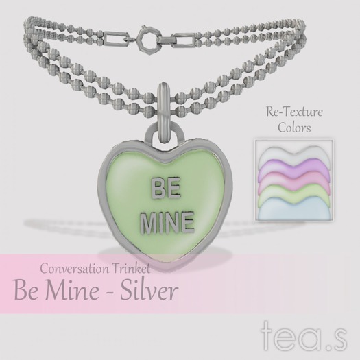 [tea.s] Conversation Trinket -Silver- Be Mine