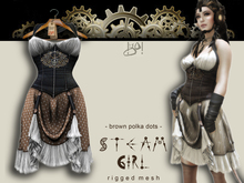 !gO! Steam Girl - brown polka dots