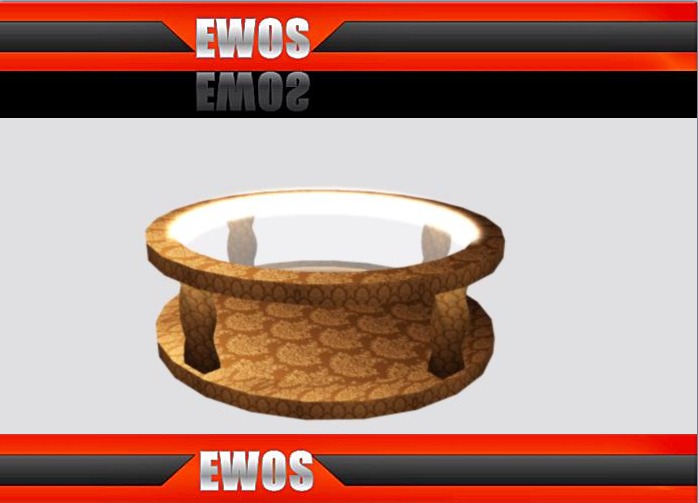 EWOS MESH TISCH HELL BRAUN RUND