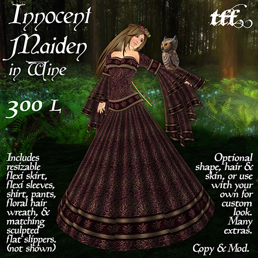 Innocent Maiden in Wine  - SALE