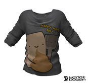 [HR]Happy Poo Male Long Shirt