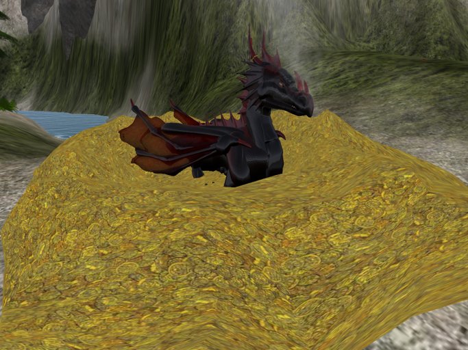 Dragon treasure bed