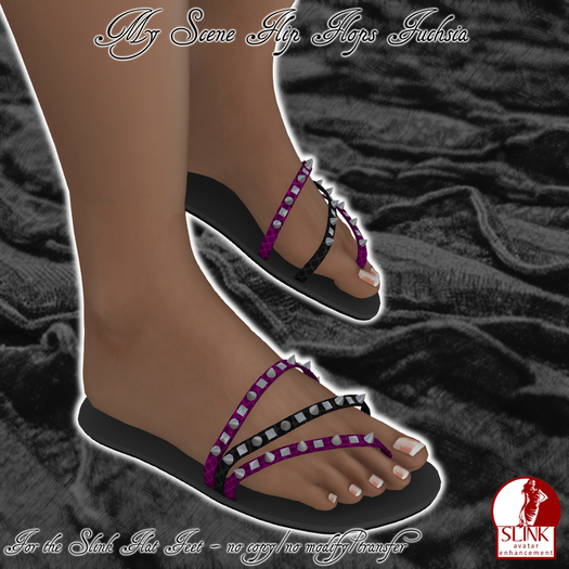 HANAU - My Scene Flip Flops Fuchsia -boxed-