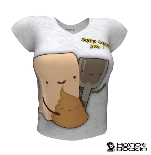 [HR]Happy Poo Ladies Shirt (boxed)