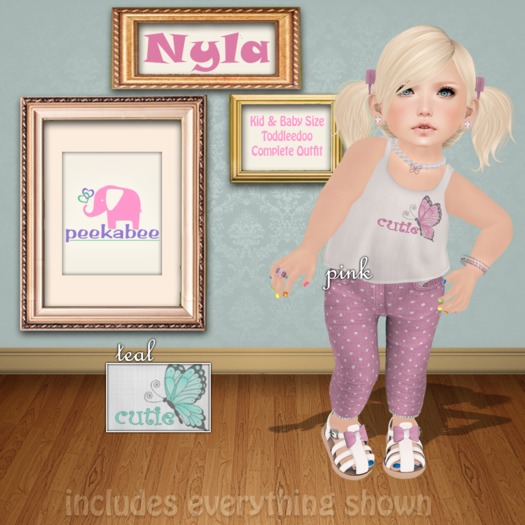 -peekabee- Nyla {Teal} *boxed*