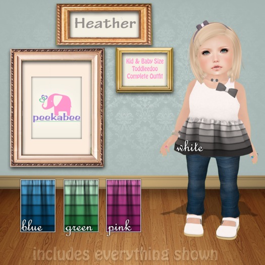 -peekabee- Heather {White} *boxed*