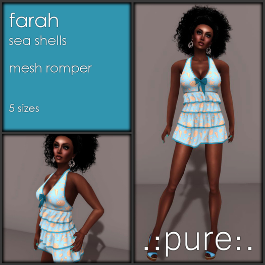 .:pure:. Farah Romper Sea Shells BOXED