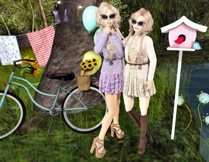 Risque Poses - Spring Day