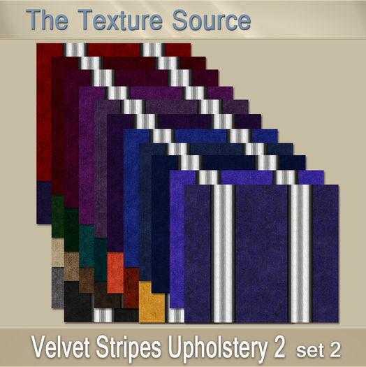 ~TTS~ Velvet Stripes Upholstery 2 set 2