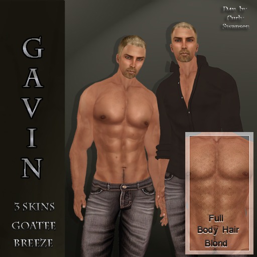 [D4u]Gavin Skin [Breeze] Goatee/Body Hair Pack