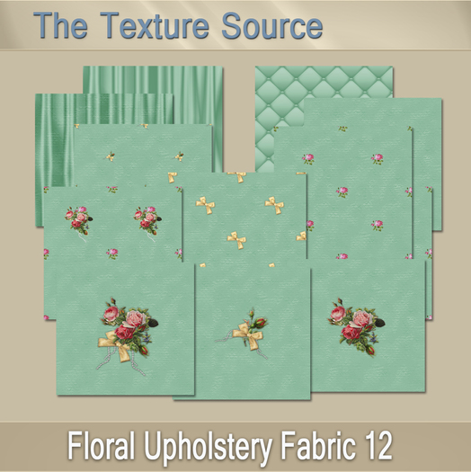 ~TTS~ Floral Upholstery Fabric 12