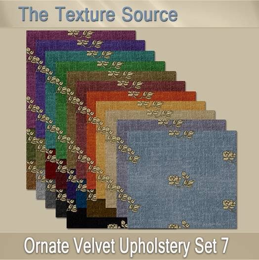~TTS~ Ornate Velvet Upholstery 7