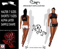 AMERICAN BEAUTY SHORT SET MESH