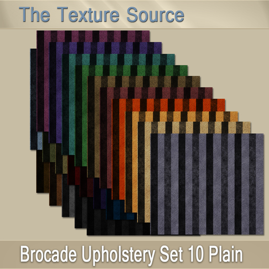 ~TTS~ Brocade Upholstery Set 10 Plain