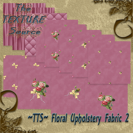 ~TTS~ Floral Upholstery Fabric 2