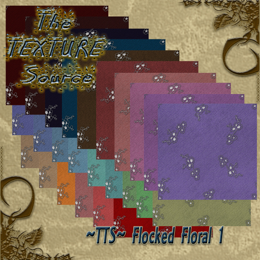 ~TTS~ Flocked Upholstery Fabric 1