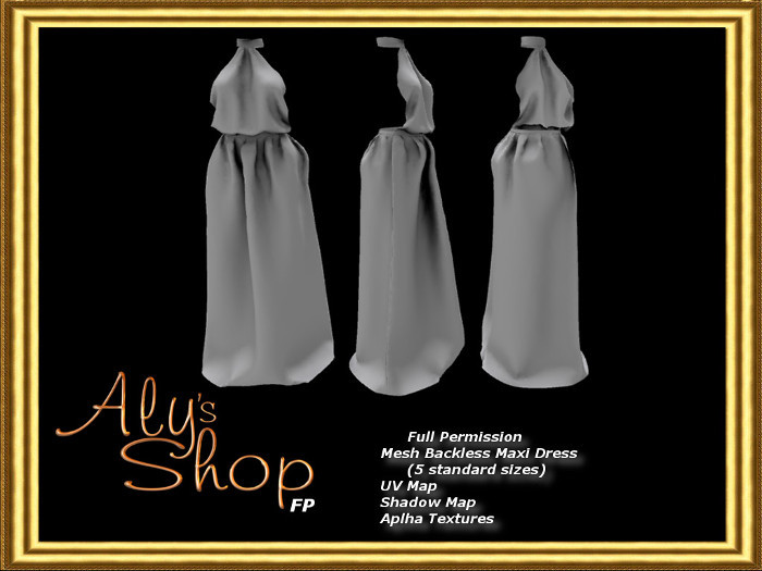 *Aly's Shop FP* R03 Maxi Backless Dress FULL PERM