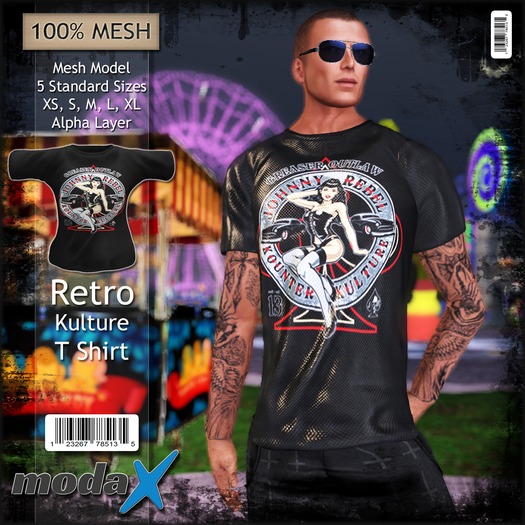 <modaX> - Mens T-Shirts Retro Kulture