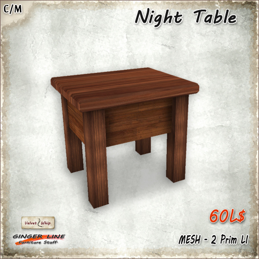 [Ginger Line] Night Table Simple