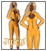 Juicy Latex Suit Tangerine