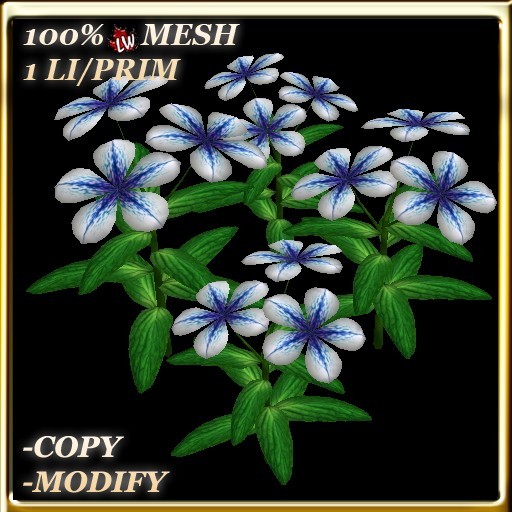 LW_ Potted Coleus Plant Mesh - Blue 1