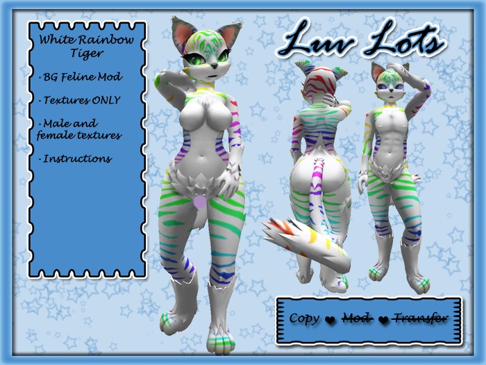 [BG Feline] - Rainbow Tiger Mod
