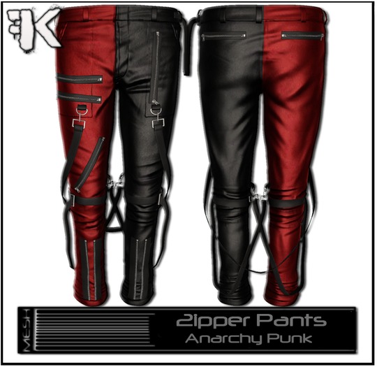 FK! - Zipper Pants - Anarchy Punk 