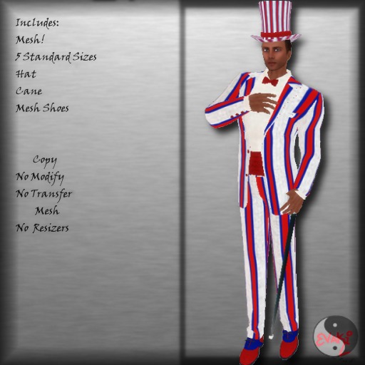 ::Evaki:: Stars n Stripes Mesh Tuxedo