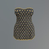 Charcoal Dots Mesh Minidress