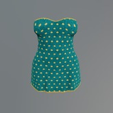 Aqua Dots Mesh Minidress box