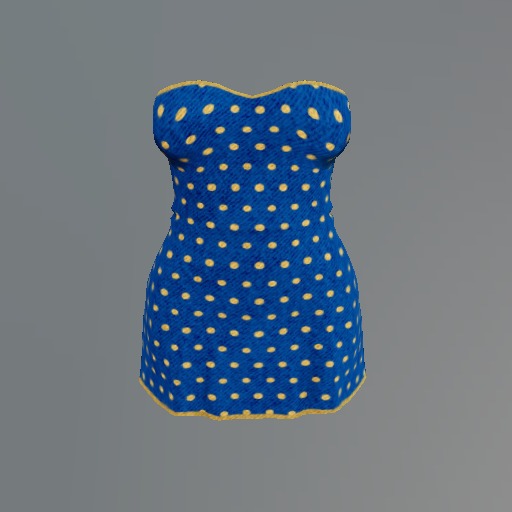 Blue Dots Mesh Minidress box