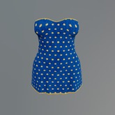 Blue Dots Mesh Minidress