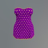 Purple Dots Mesh Minidress