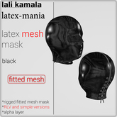 Lali's Mesh Latex Mask Black