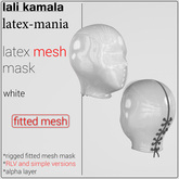Lali's Mesh Latex Mask White
